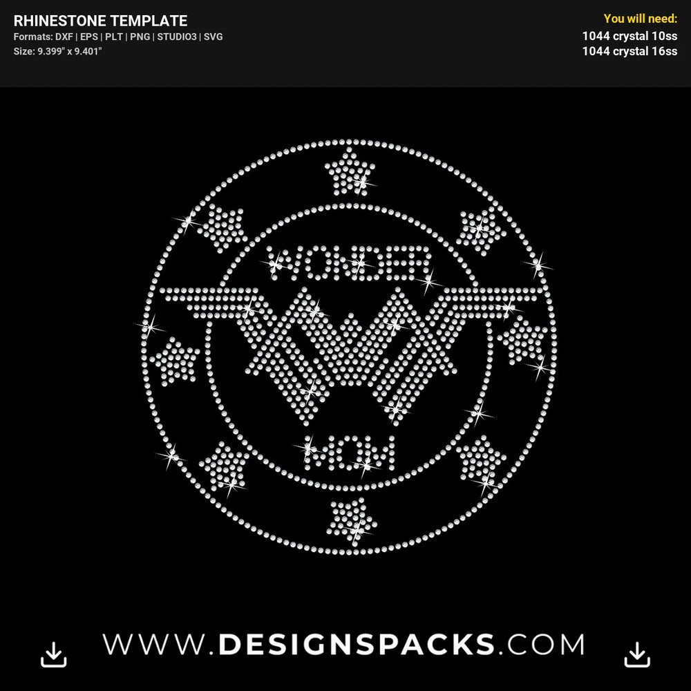 Wm Vinyl Updated Rhinestone Digital Template