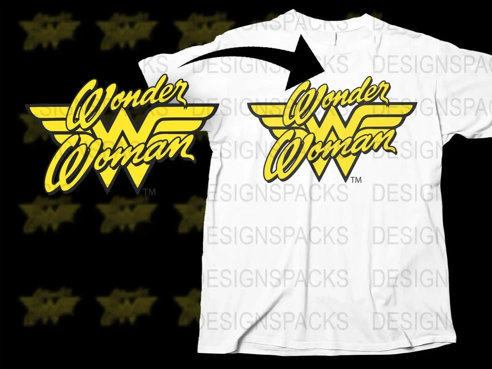 Wonder Woman Iconic Logo Png Digital Download