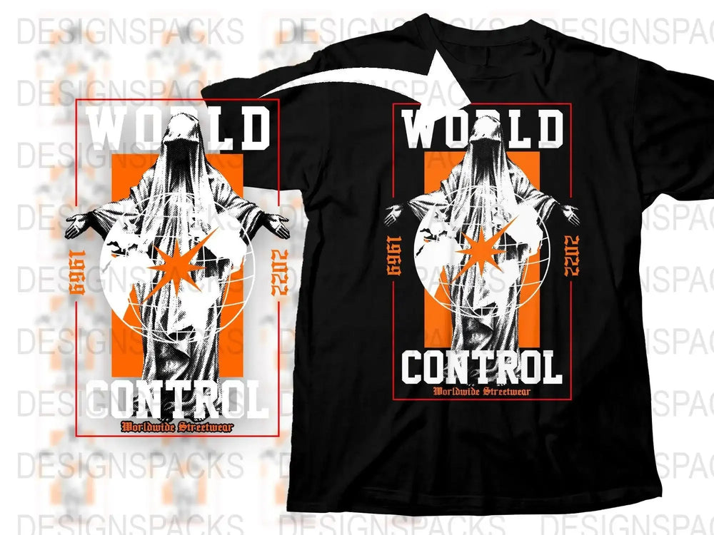 Worldwide Streetwear World Control 1991 2012 Png Digital Download