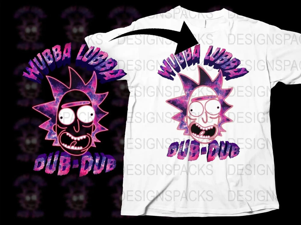 Wubba Lubba Dub-Dub Funny Cartoon Character Png Digital Download