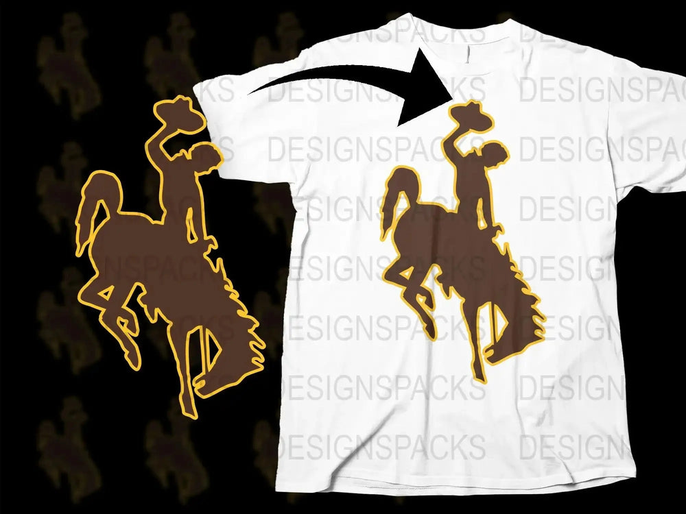 Wyoming Cowboys College Football Png Digital Download