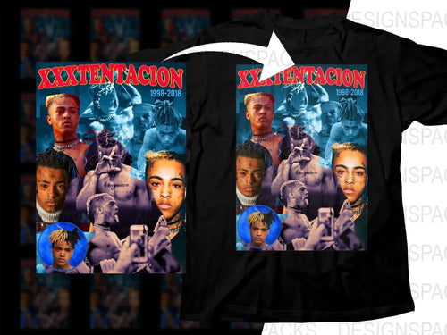 XXXTentacion Collage Design Memorial 1998-2018 Png Digital Download