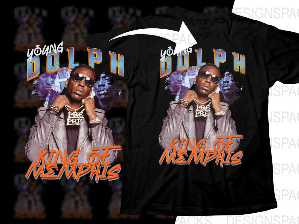 Young Dolph King of Memphis Graphic Print Png Digital Download