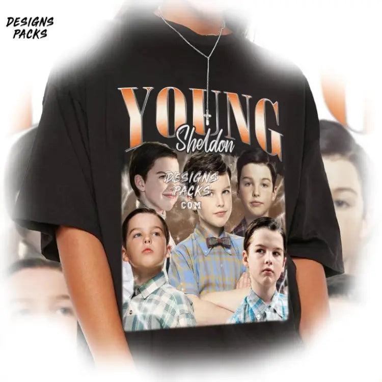 Young Sheldon Homage Vintage Heldon Cooper Png Design