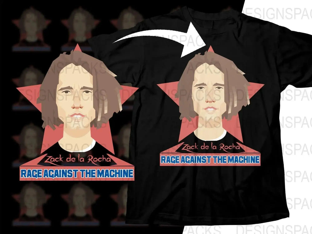Zack de la Rocha Rage Against The Machine Rock Music Png Design Digital Download