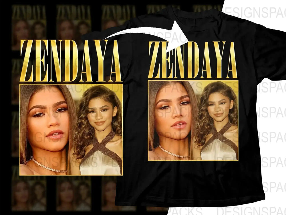 Zendaya Collage Movie Fashion Bootleg Png Digital Download