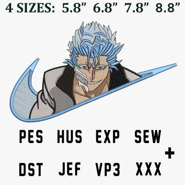 Anime character embroidery design in 4 sizes, PES HUS EXP SEW DST JEF VP3 XXX formats, print-ready