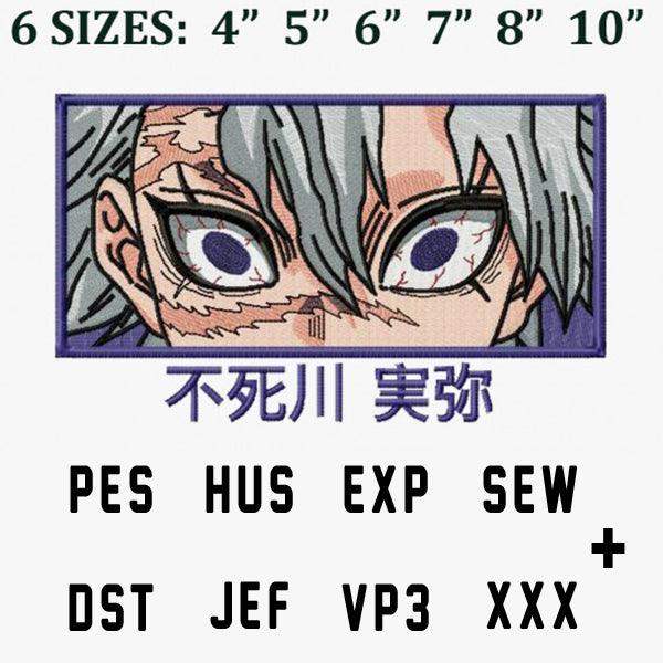 Anime character embroidery design in 6 sizes, PES HUS EXP SEW DST JEF VP3 XXX formats, instant download