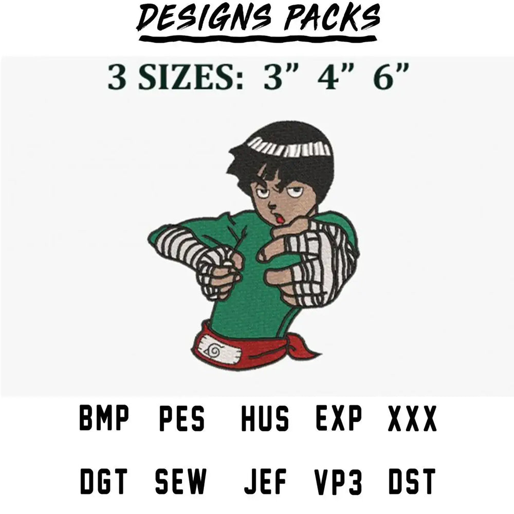 Anime character embroidery design in 3 sizes, available in PES, DST, and other formats for instant download.