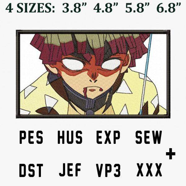 Anime character embroidery design in 4 sizes, PES HUS EXP SEW DST JEF VP3 XXX formats for instant download