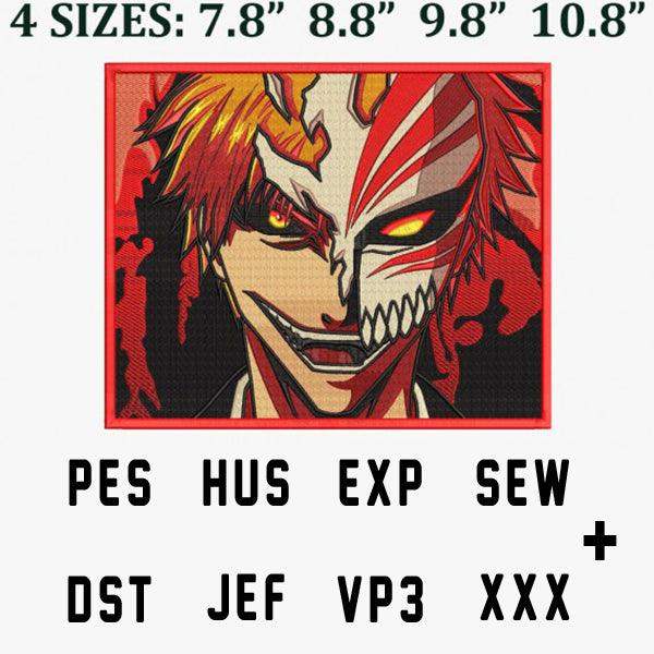 Anime character embroidery design in 4 sizes, PES HUS EXP SEW DST JEF VP3 XXX formats
